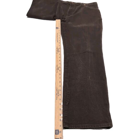 Wrangler 936KCL Cowboy Cut Jeans Mens 38x32 Actual 36.75x31.5 Brown Western USA - Picture 10 of 14